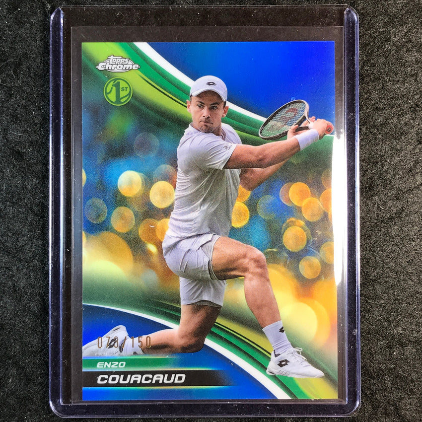 2025 Topps Chrome Tennis ENZO COUACAUD 1st Blue /150 #229