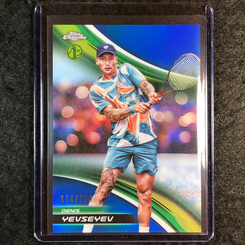 2025 Topps Chrome Tennis DENIS YEVSEYEV 1st Blue /150 #232