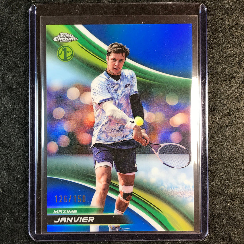 2025 Topps Chrome Tennis MAXIME JANVIER 1st Blue /150 #243