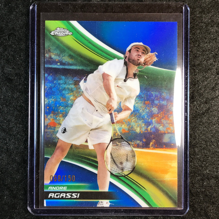 2025 Topps Chrome Tennis ANDRE AGASSI Blue /150 #244