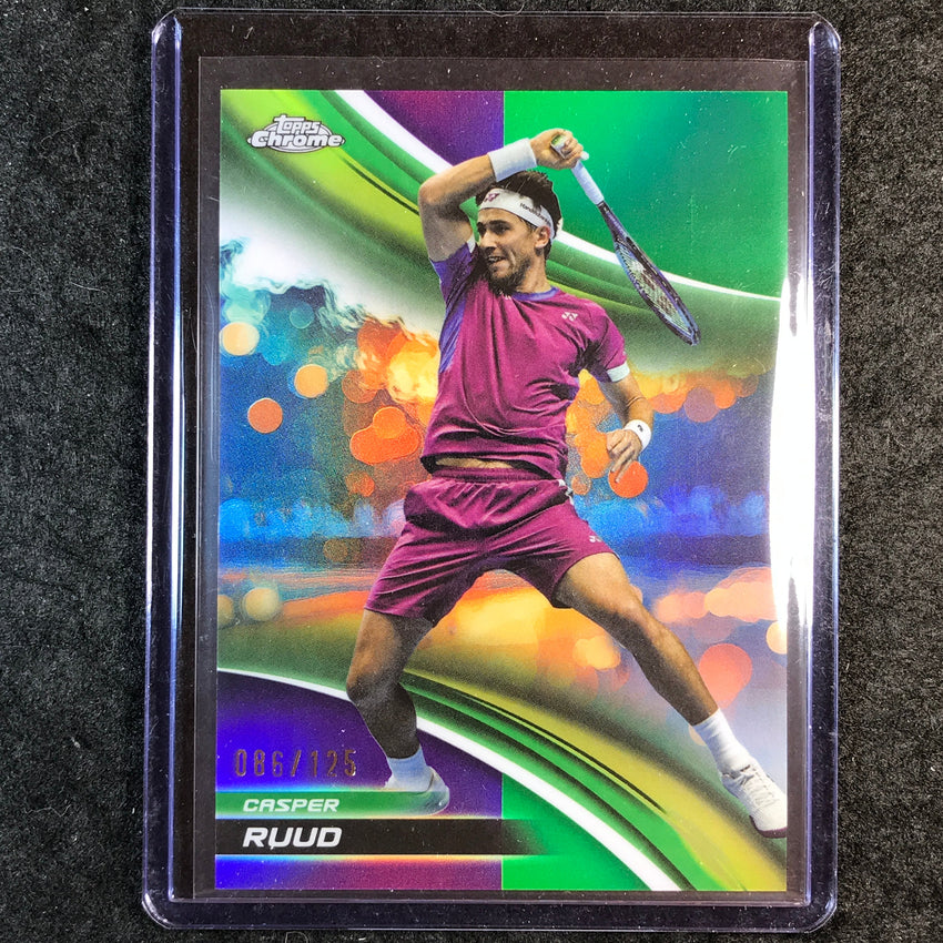 2025 Topps Chrome Tennis CASPER RUUD Purple/Green /125 #9