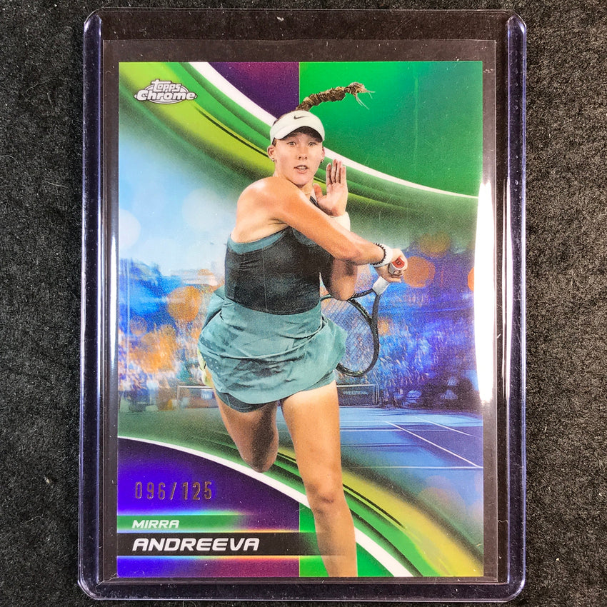 2025 Topps Chrome Tennis MIRRA ANDREEVA Purple/Green /125 #27