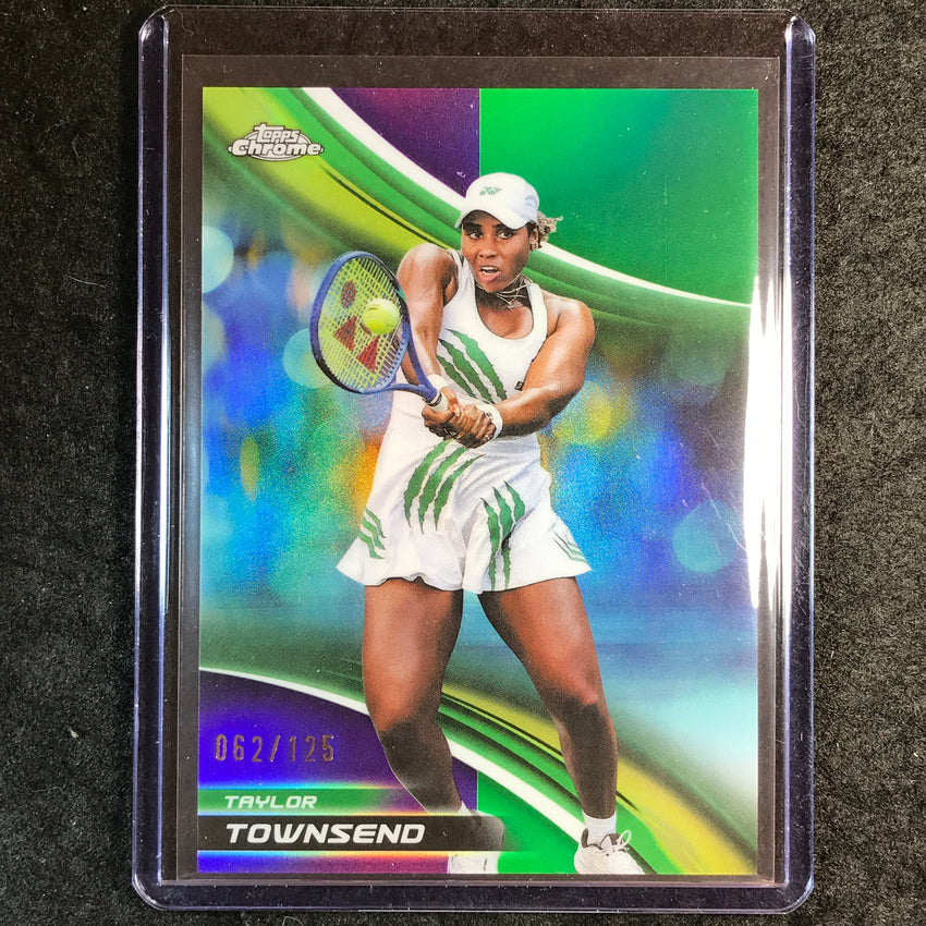 2025 Topps Chrome Tennis TAYLOR TOWNSEND Purple/Green /125 #92