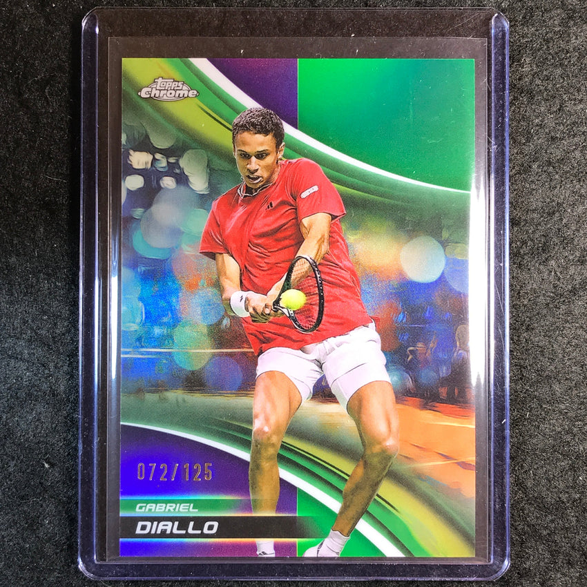2025 Topps Chrome Tennis GABRIEL DIALLO Purple/Green /125 #114