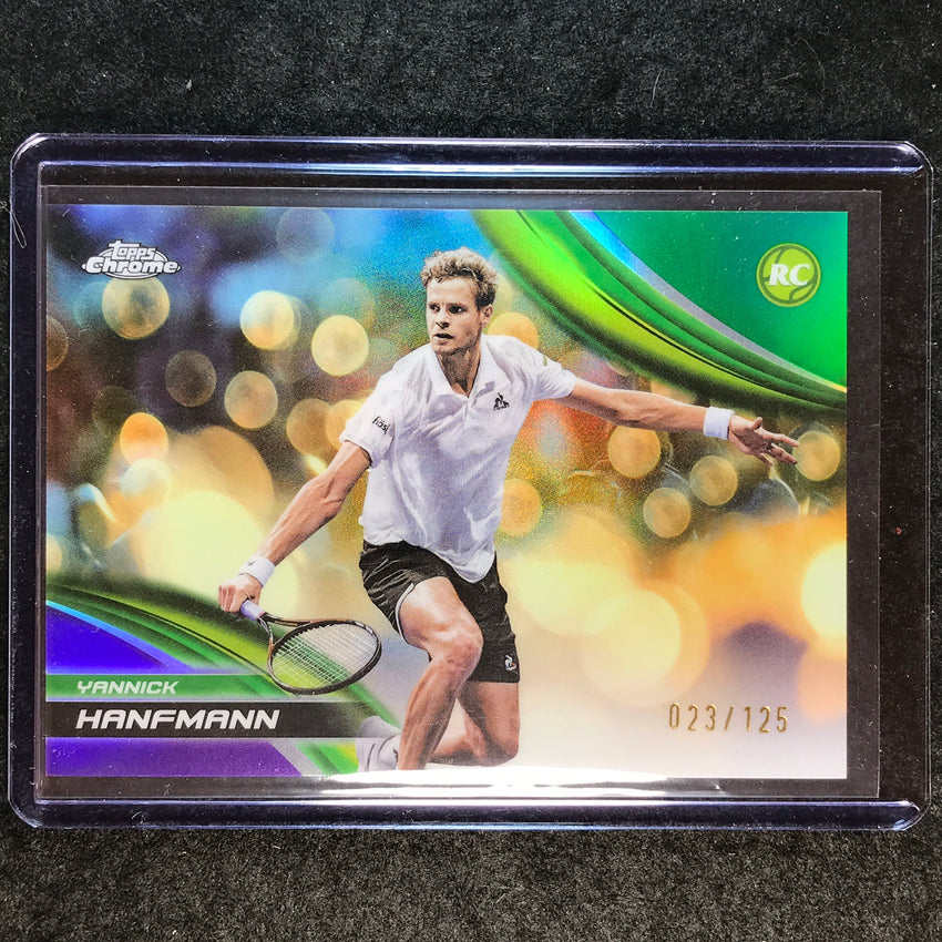 2025 Topps Chrome Tennis YANNICK HANFMANN Rookie Purple/Green /125 #118
