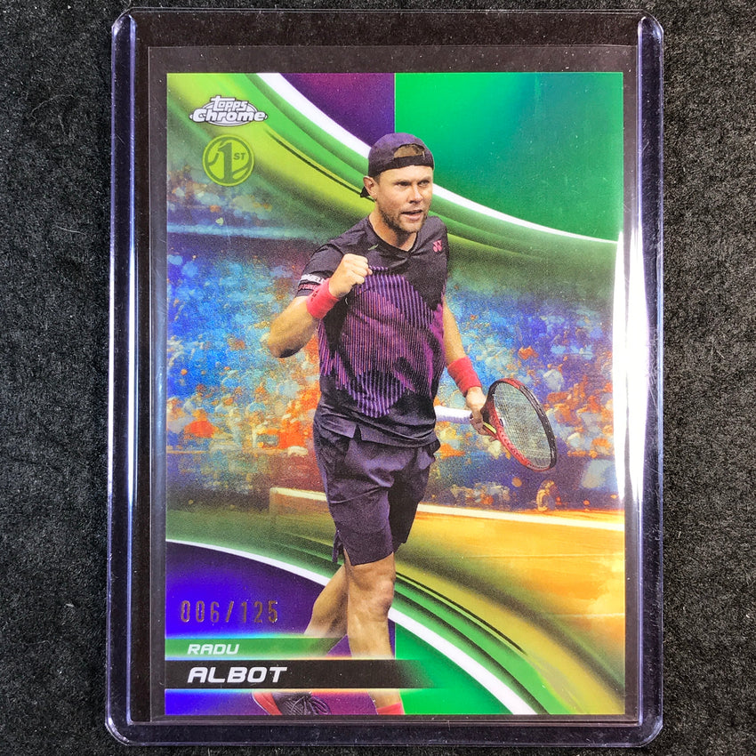 2025 Topps Chrome Tennis RADU ALBOT 1st Purple/Green /125 #166