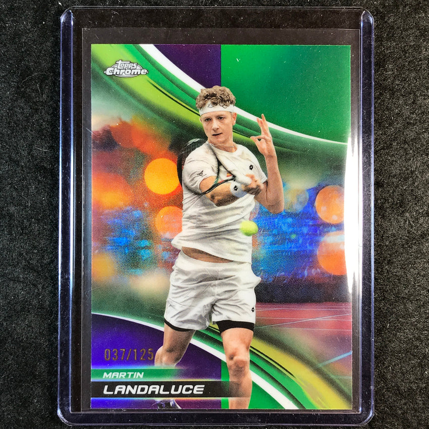 2025 Topps Chrome Tennis MARTIN LANDALUCE Purple/Green /125 #183