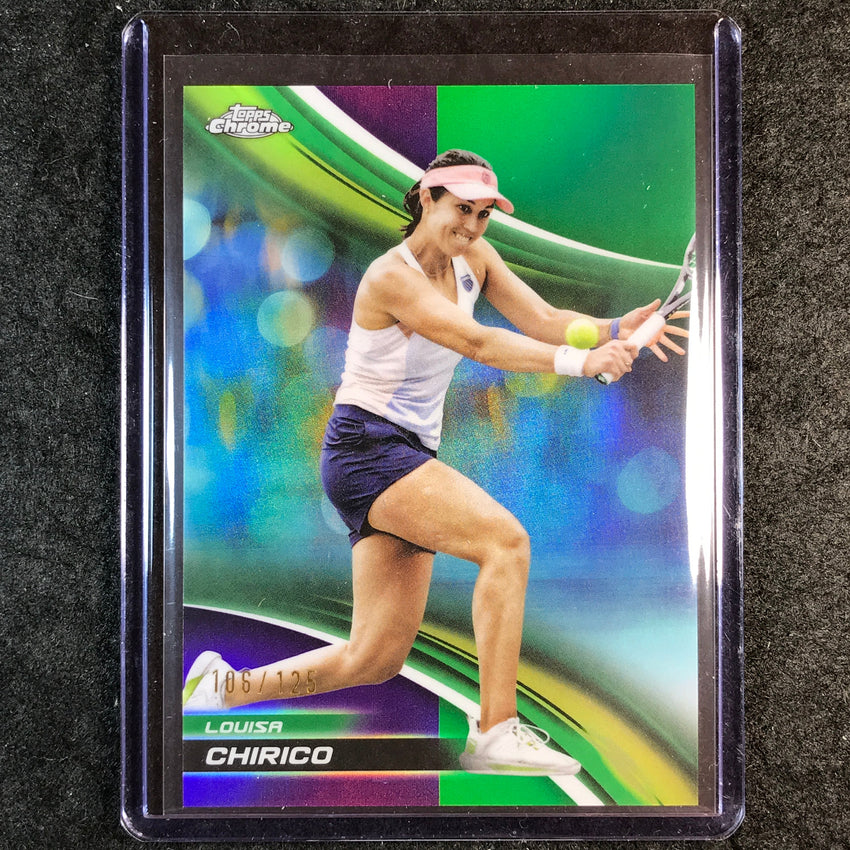 2025 Topps Chrome Tennis LOUISA CHIRICO Purple/Green /125 #204