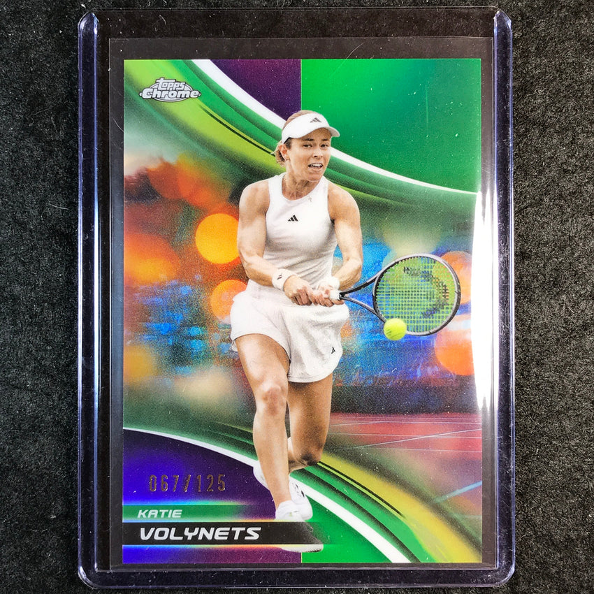 2025 Topps Chrome Tennis KATIE VOLYNETS Purple/Green /125 #217