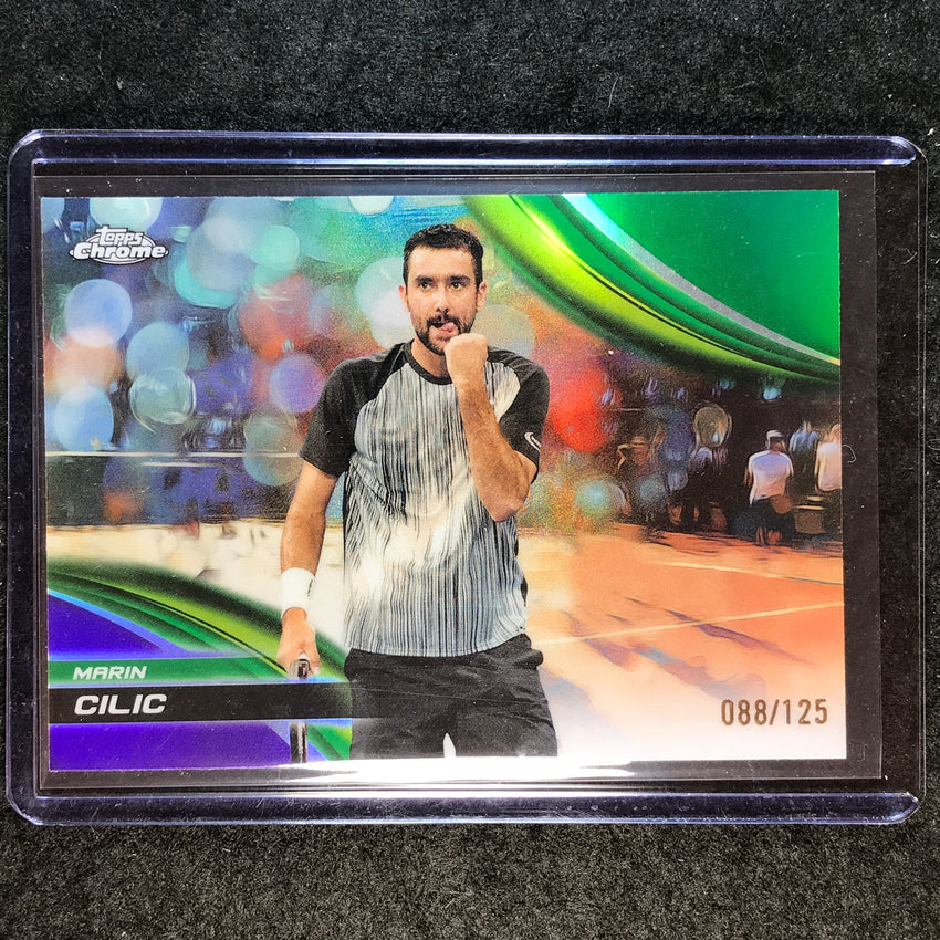 2025 Topps Chrome Tennis MARIN CILIC Purple/Green /125 #225
