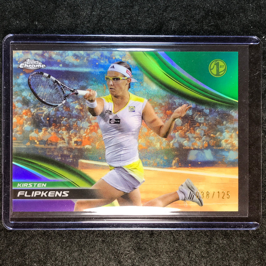 2025 Topps Chrome Tennis KIRSTEN FLIPKENS 1st Purple/Green /125 #255