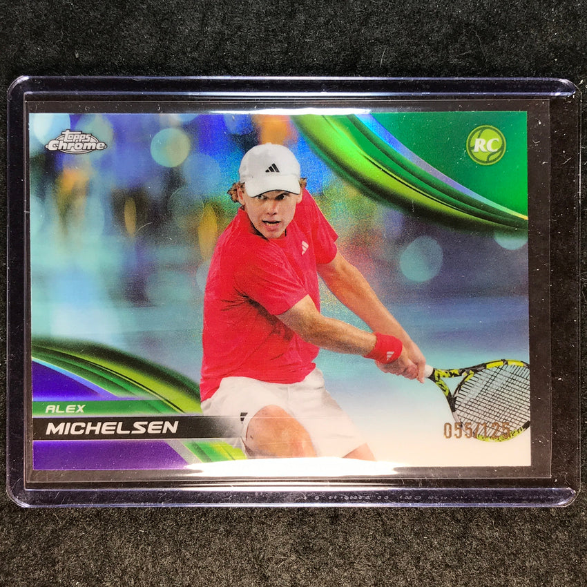 2025 Topps Chrome Tennis ALEX MICHELSEN Rookie Purple/Green /125 #291