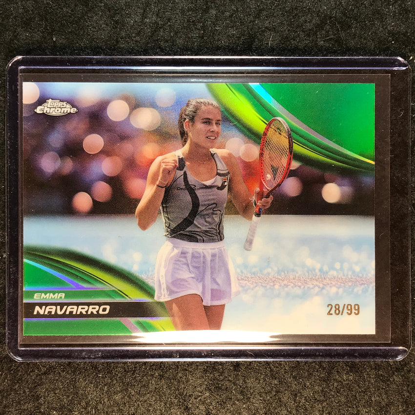 2025 Topps Chrome Tennis EMMA NAVARRO Green 28/99 #10
