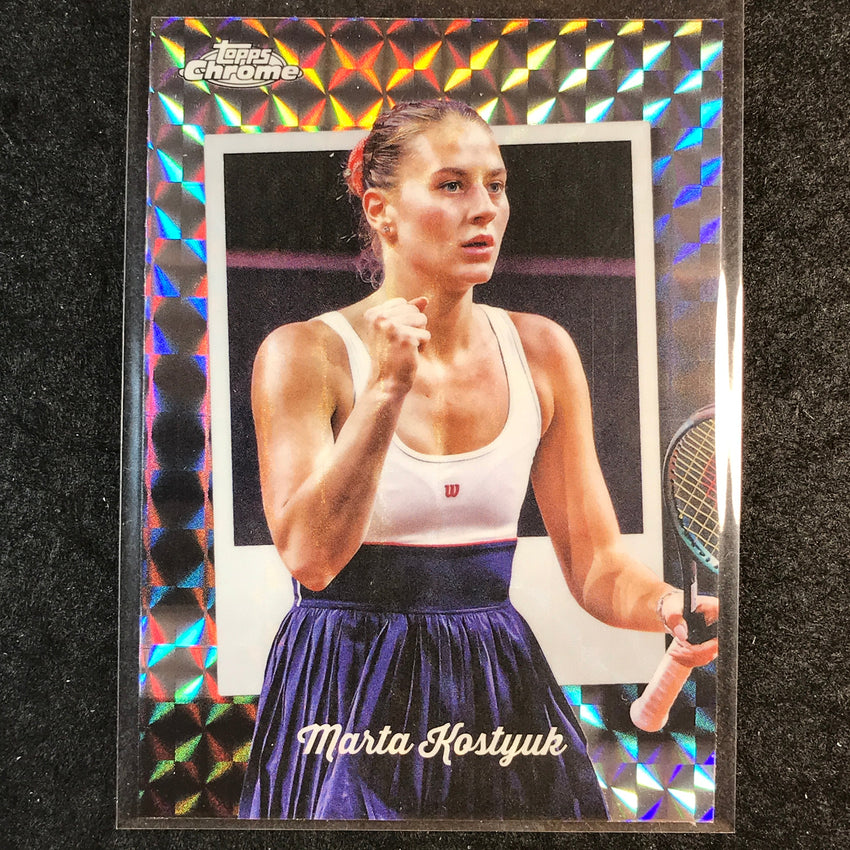 2025 Topps Chrome Tennis MARTA KOSTYUK Captured Geometric #19