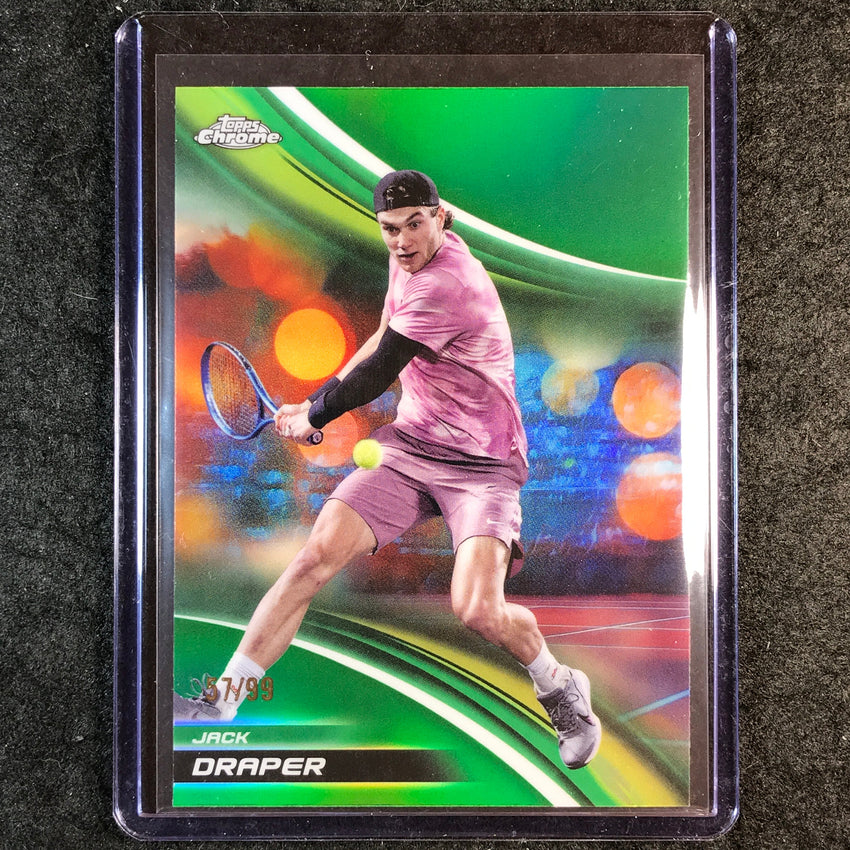 2025 Topps Chrome Tennis JACK DRAPER Green 57/99 #28