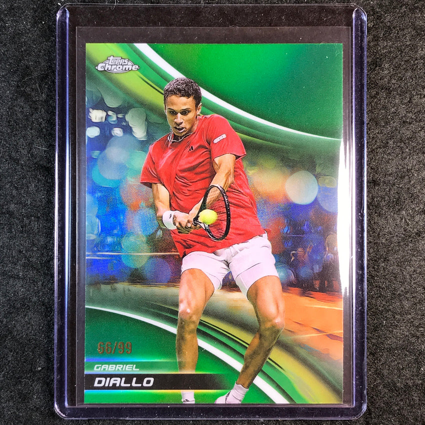 2025 Topps Chrome Tennis GABRIEL DIALLO Green 66/99 #114