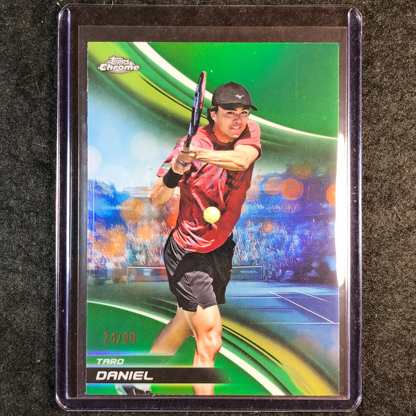 2025 Topps Chrome Tennis TARO DANIEL Green 24/99 #116