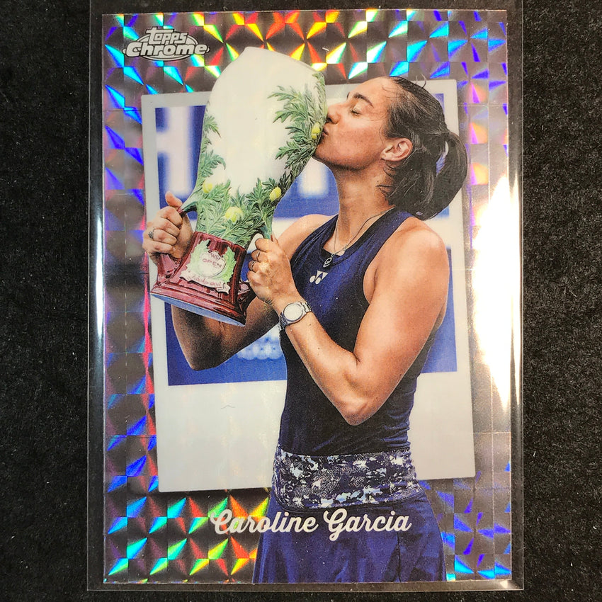 2025 Topps Chrome Tennis CAROLINE GARCIA Captured Geometric #23