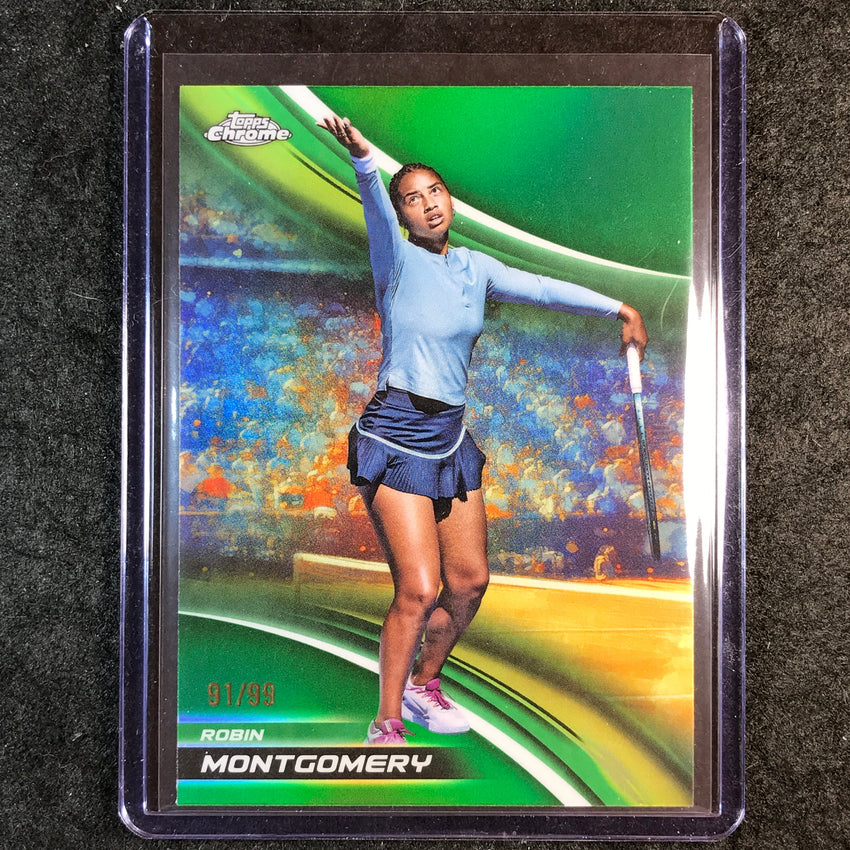 2025 Topps Chrome Tennis ROBIN MONTGOMERY Green 91/99 #133