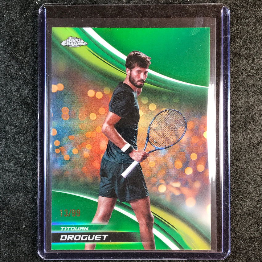 2025 Topps Chrome Tennis TITOUAN DROGUET Green 13/99 #190