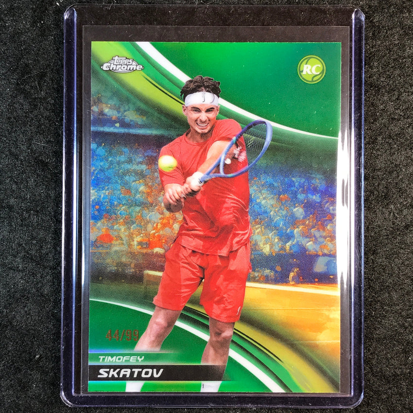 2025 Topps Chrome Tennis TIMOFEY SKATOV Rookie Green 44/99 #199