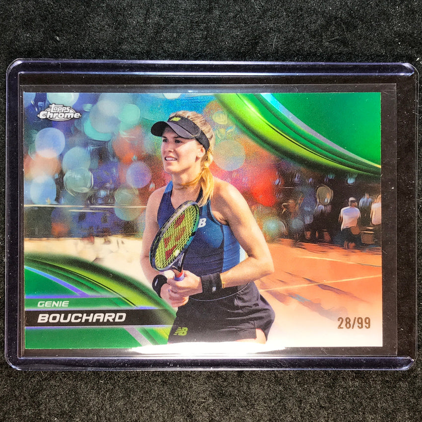2025 Topps Chrome Tennis GENIE BOUCHARD Green 28/99 #214
