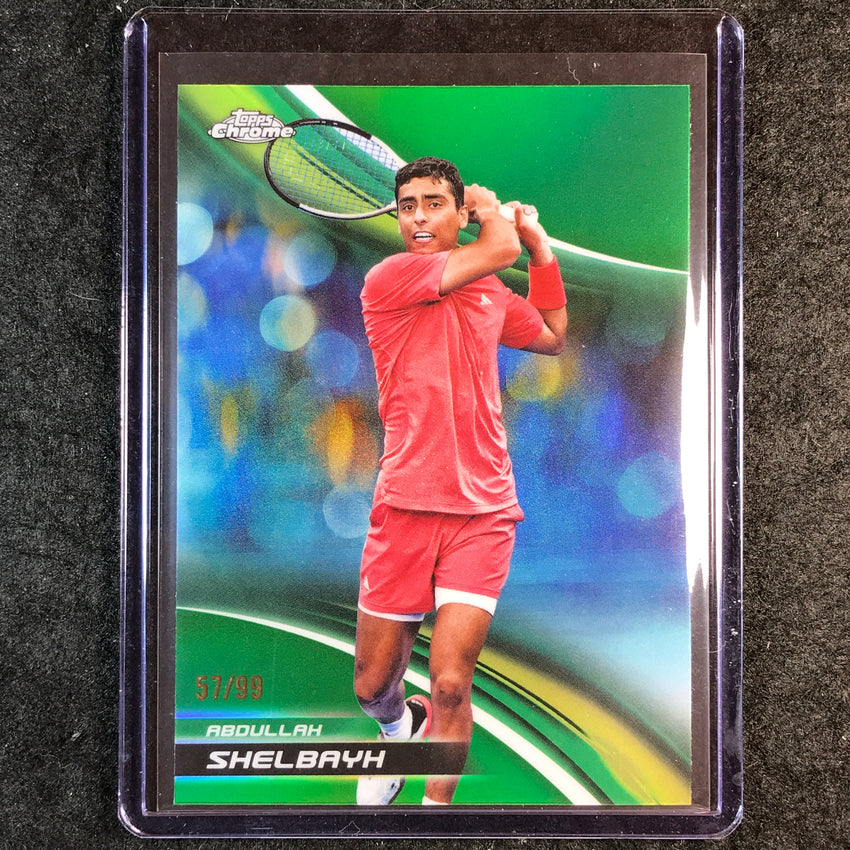 2025 Topps Chrome Tennis ABDULLAH SHELBAYH Green 57/99 #237