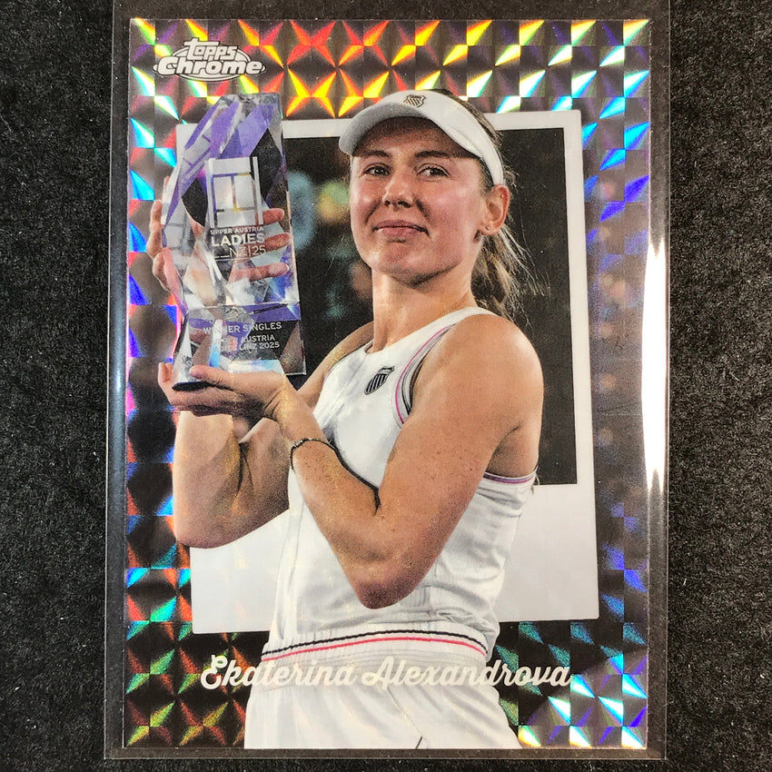 2025 Topps Chrome Tennis EKATERINA ALEXANDROVA Captured Geometric #2