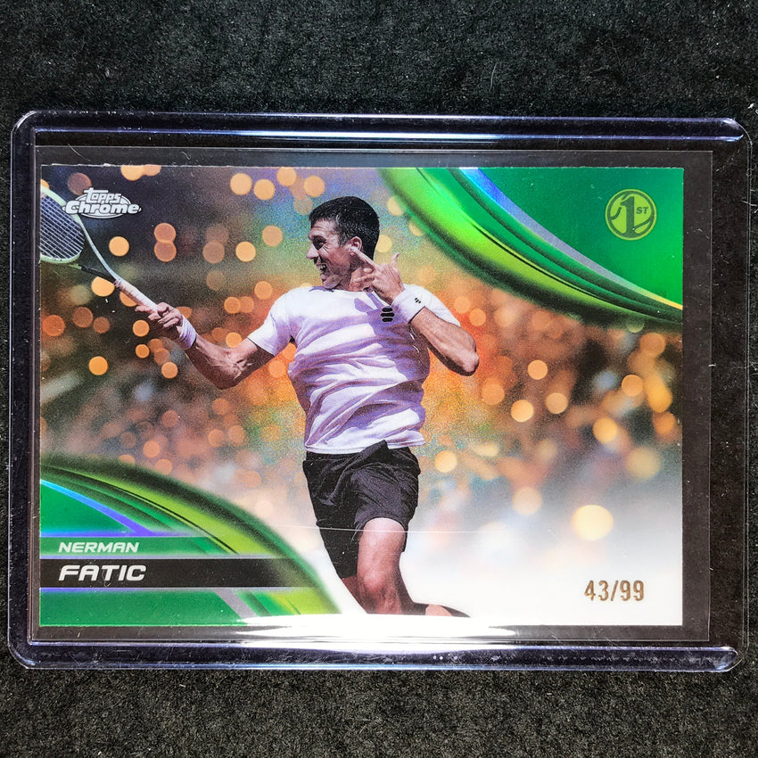 2025 Topps Chrome Tennis NERMAN FATIC 1st Green 43/99 #268