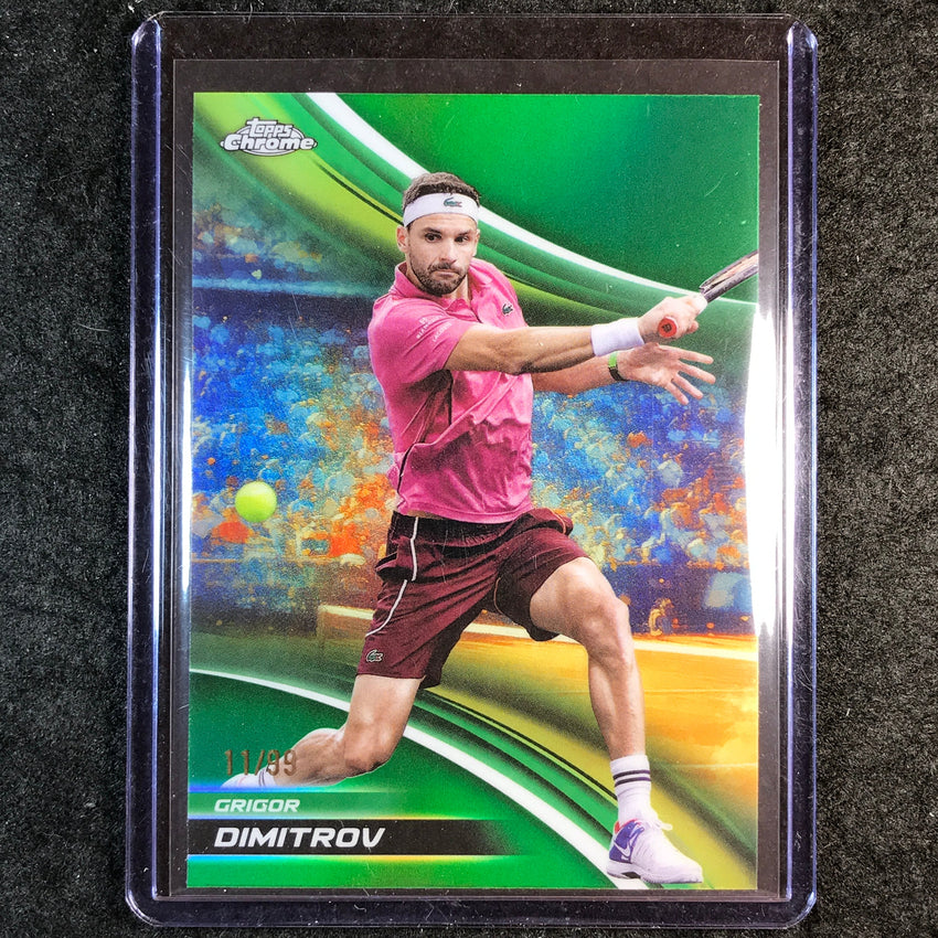 2025 Topps Chrome Tennis GRIGOR DIMITROV Green 11/99 #289