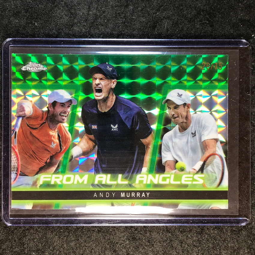 2025 Topps Chrome Tennis ANDY MURRAY From All Angles Green Geometric 26/75