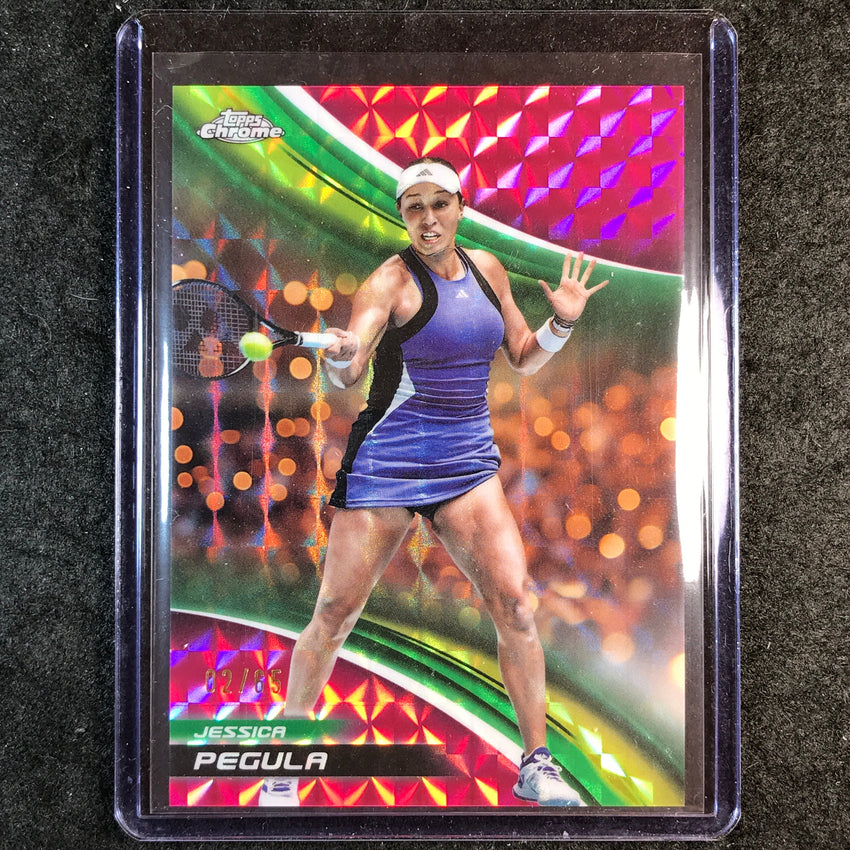 2025 Topps Chrome Tennis JESSICA PEGULA Pink Geometric 2/65