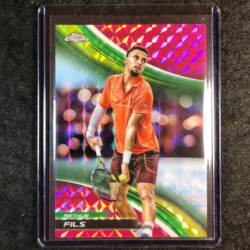 2025 Topps Chrome Tennis ARTHUR FILS Pink Geometric 26/65