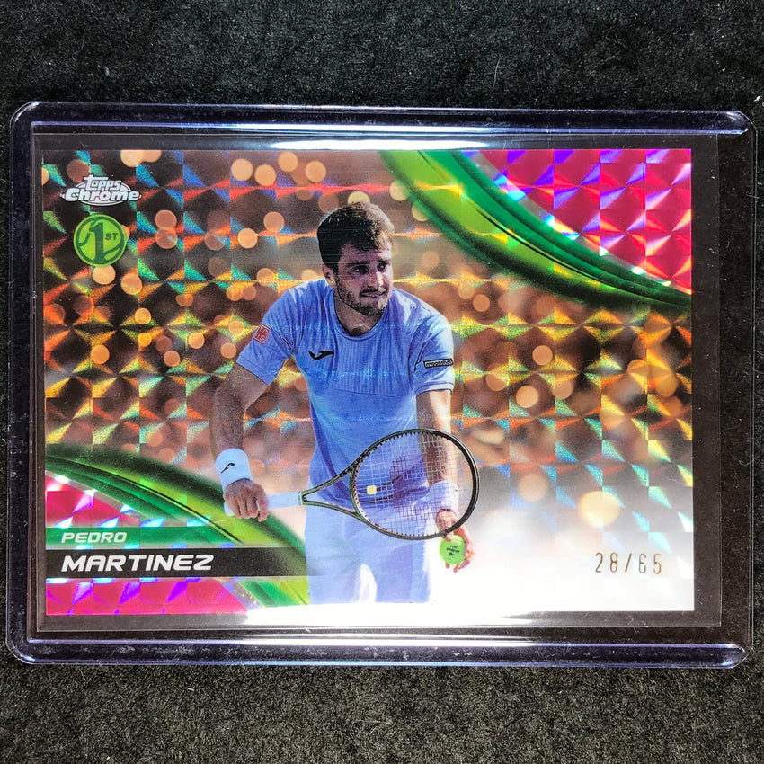 2025 Topps Chrome Tennis PEDRO MARTINEZ 1st Pink Geometric 28/65