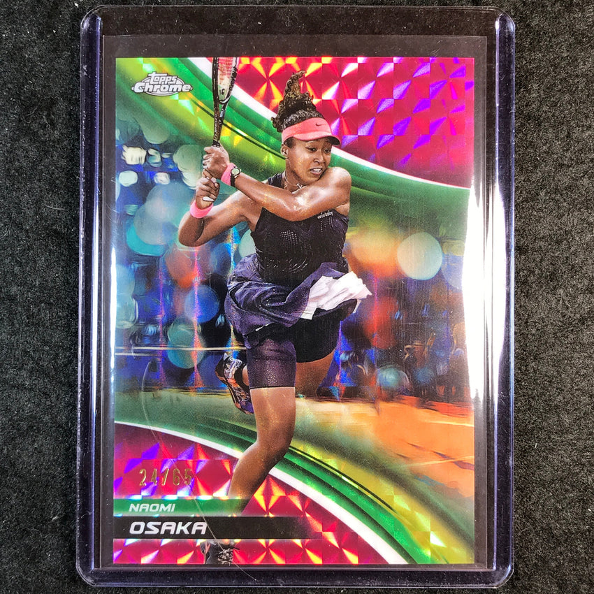 2025 Topps Chrome Tennis NAOMI OSAKA Pink Geometric 24/65