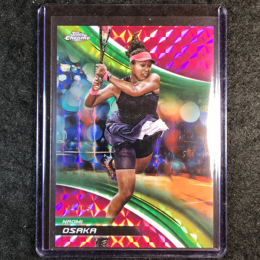 2025 Topps Chrome Tennis NAOMI OSAKA Pink Geometric 43/65
