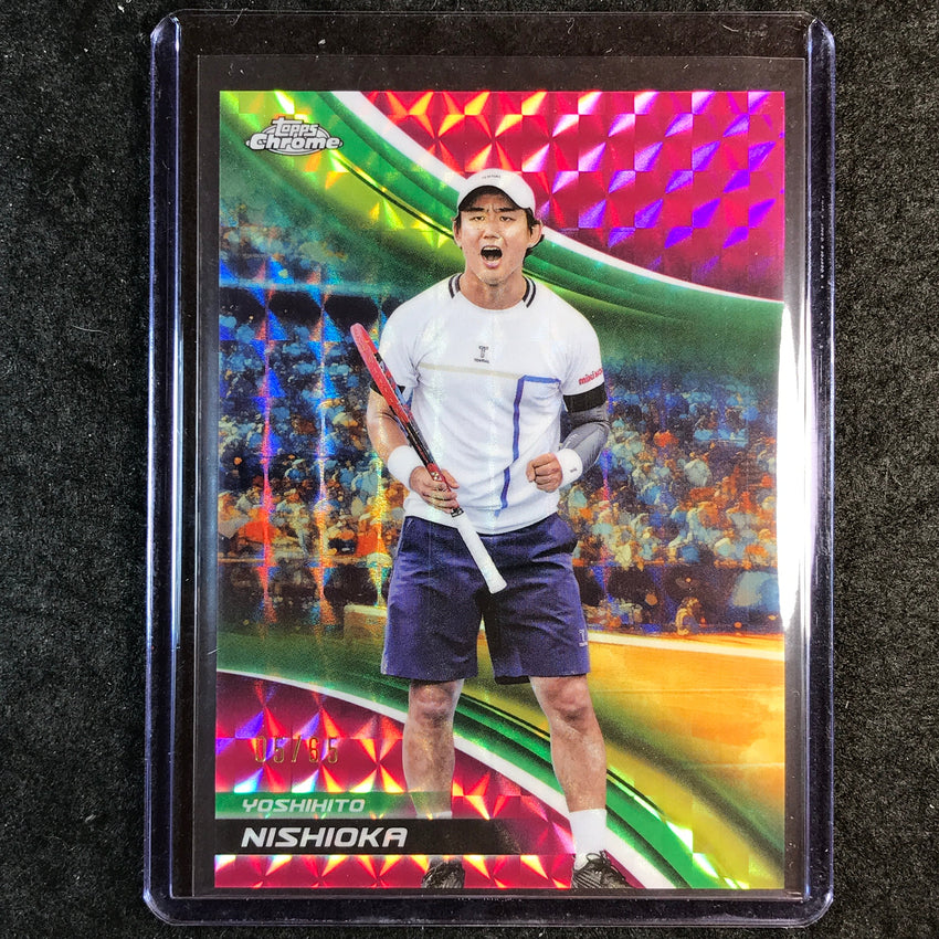 2025 Topps Chrome Tennis YOSHIHITO NISHIOKA Pink Geometric 5/65