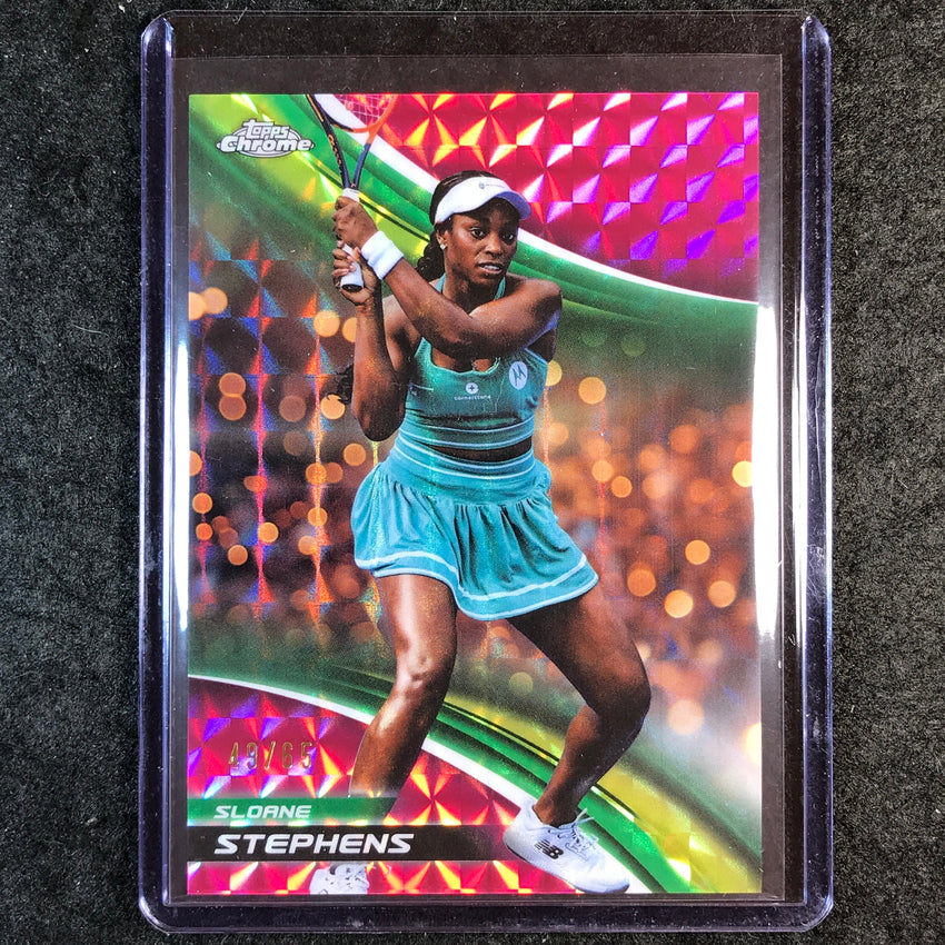 2025 Topps Chrome Tennis SLOANE STEPHENS Pink Geometric 49/65