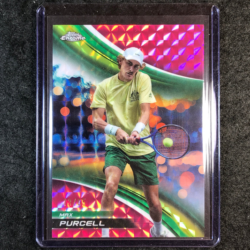 2025 Topps Chrome Tennis MAX PURCELL Pink Geometric 13/65