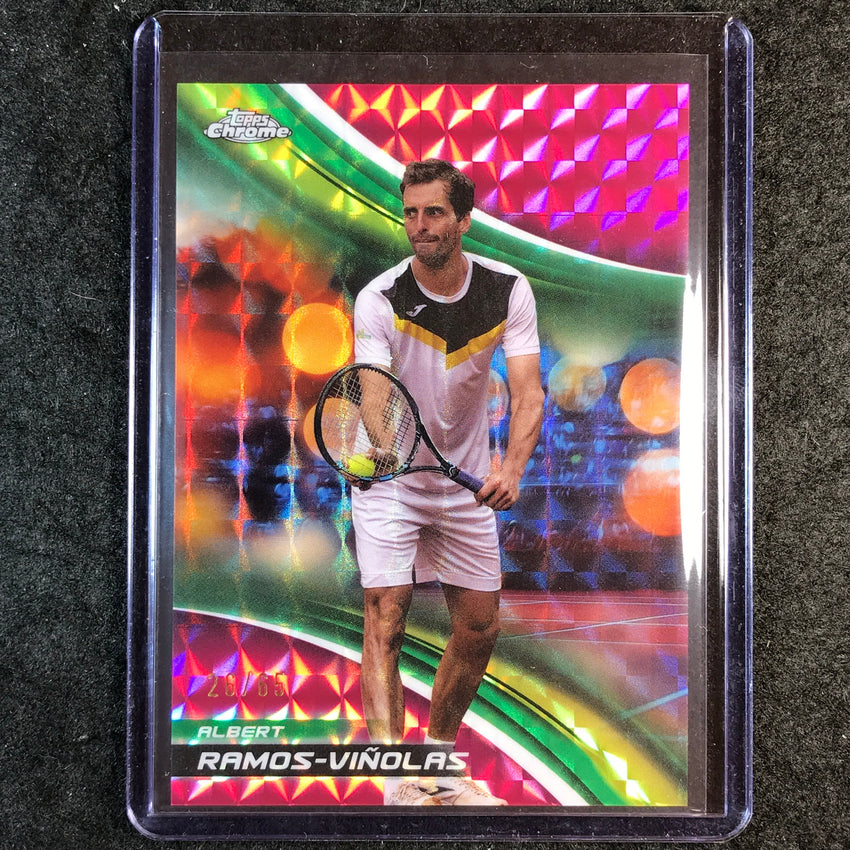 2025 Topps Chrome Tennis ALBERT RAMOS-VINOLAS Rookie Pink Geometric 26/65