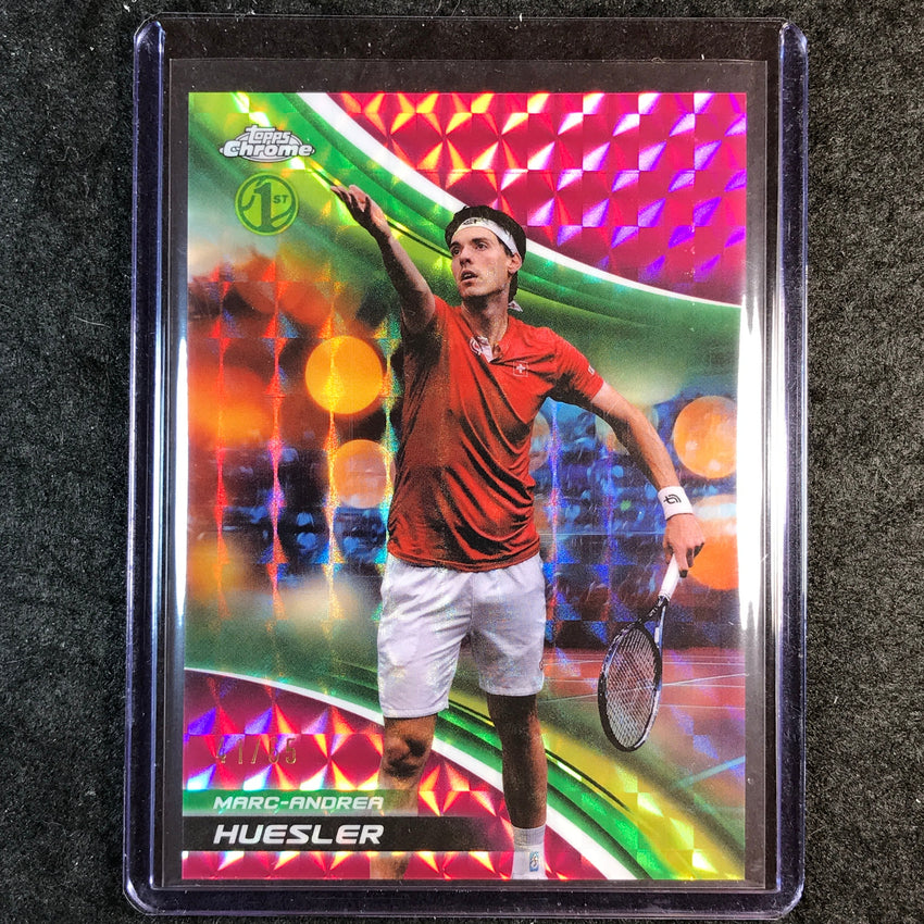 2025 Topps Chrome Tennis MARC-ANDREA HUESLER 1st Pink Geometric 41/65