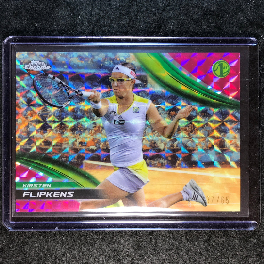 2025 Topps Chrome Tennis KRISTEN FLIPKENKS 1st Pink Geometric 37/65