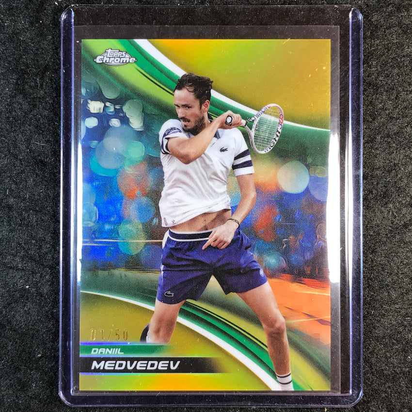 2025 Topps Chrome Tennis DANIIL MEDVEDEV Gold Refractor 1/50