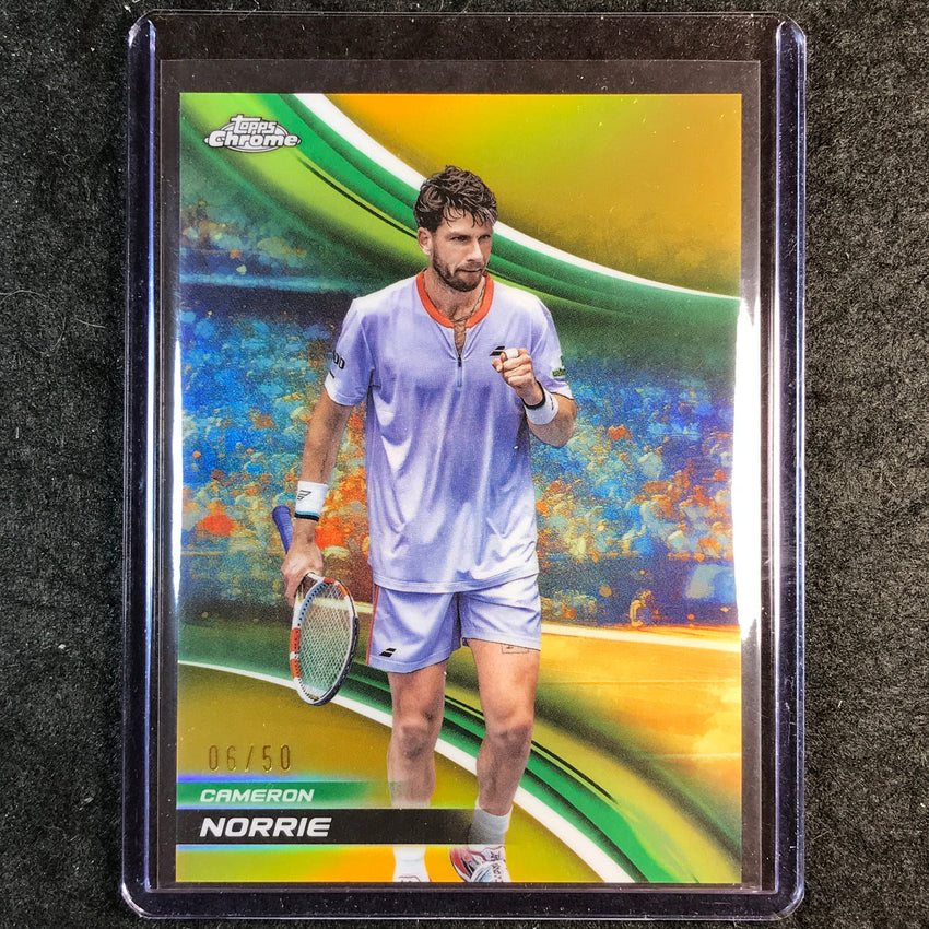 2025 Topps Chrome Tennis CAMERON NORRIE Gold Refractor 6/50