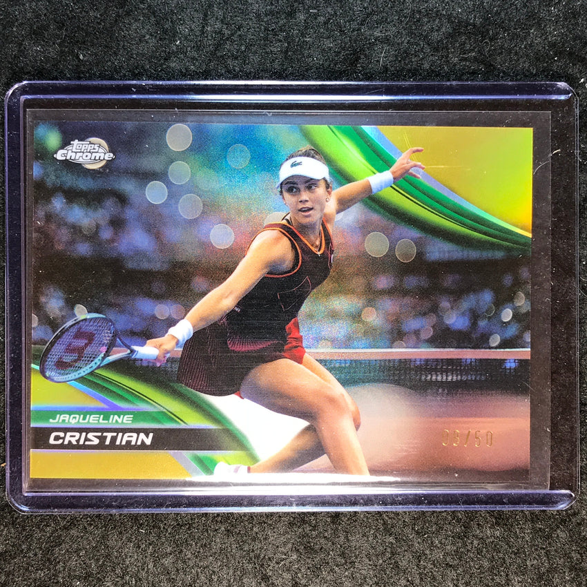 2025 Topps Chrome Tennis JAQUELINE CRISTIAN Gold Refractor 8/50