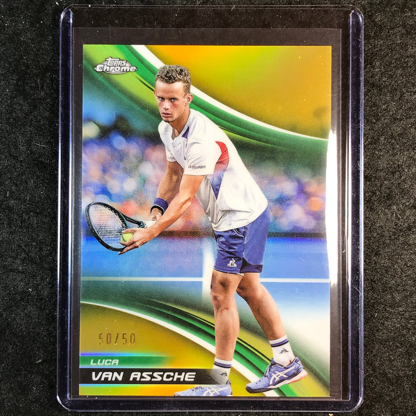 2025 Topps Chrome Tennis LUCA VAN ASSCHE Gold Refractor 50/50