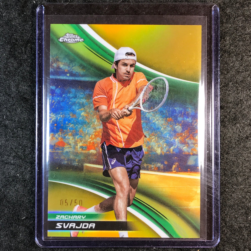 2025 Topps Chrome Tennis ZACHARY SVAJDA Gold Refractor 5/50