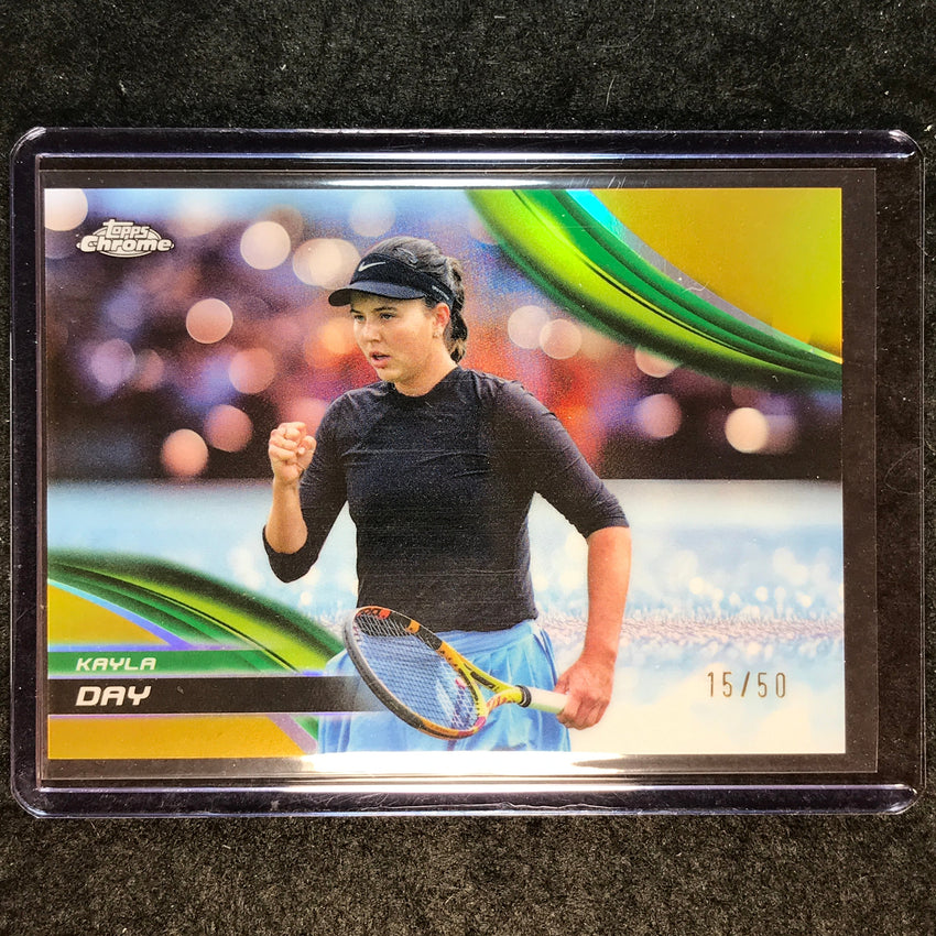 2025 Topps Chrome Tennis KAYLA DAY Gold Refractor 15/50