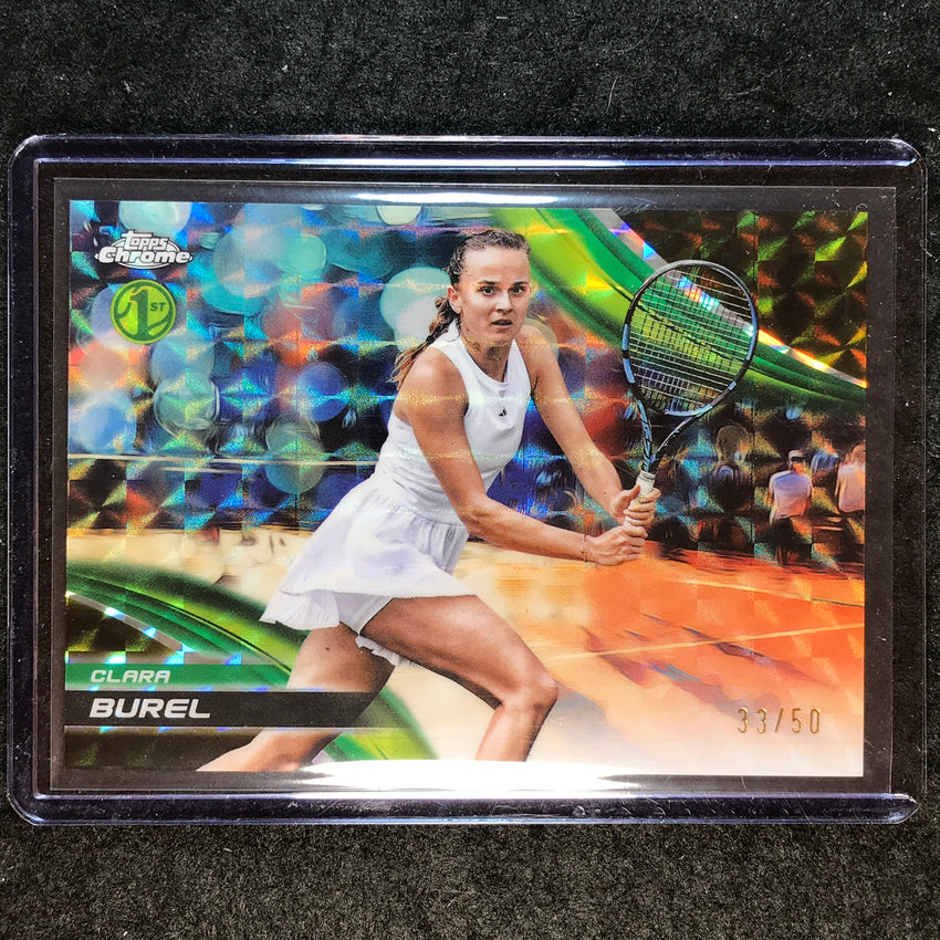 2025 Topps Chrome Tennis CLARA BUREL 1st Gold Geometric 33/50