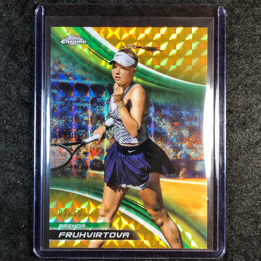 2025 Topps Chrome Tennis BRENDA FRUHVIRTOVA Gold Geometric 3/50